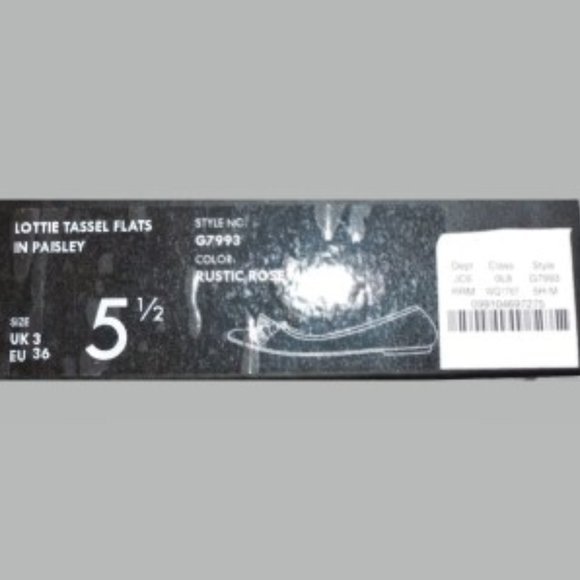 J Crew 5.5M Multi Color Flats with Tassels - Picture 4 of 4